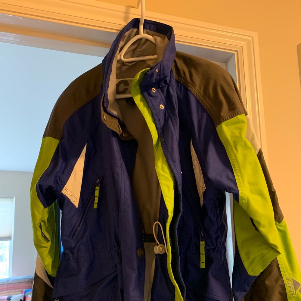 Bright and cozy ski jacket